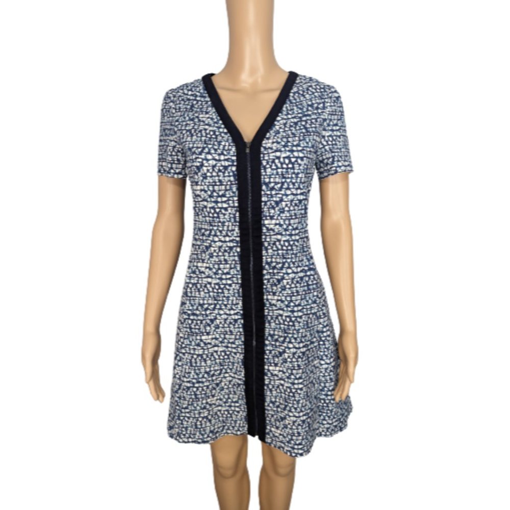 Tory Burch Geometric Ponte Short Dress S